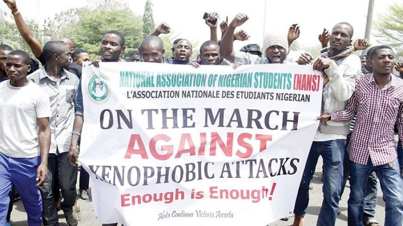 Group Of Nigerians Stage Protest At Nigerian High Commission At South Africa Against Recurring Killings Of Nigerians