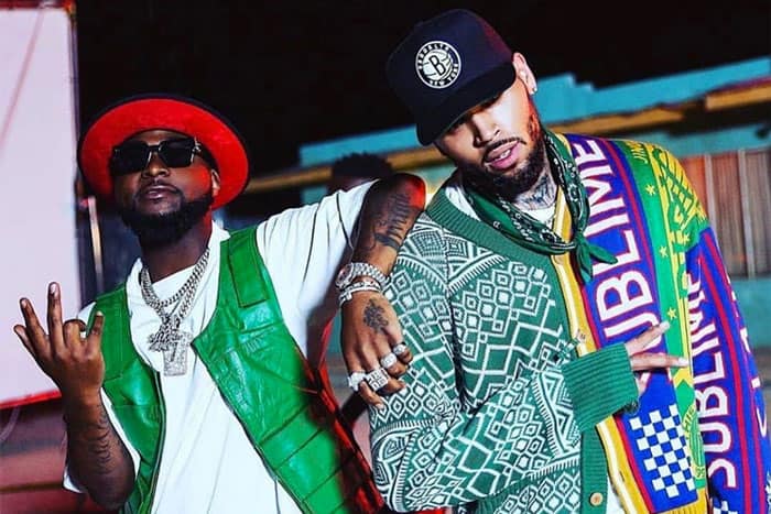 Davido praises Chris Brown after dancing in the rain for his music video