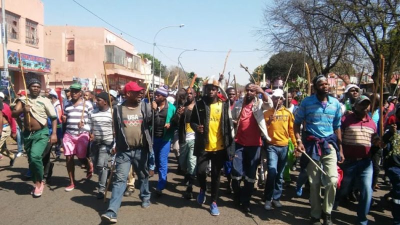 Two Persons Stabbed In A Resurgence Of Xenophobic Protests In South Africa.