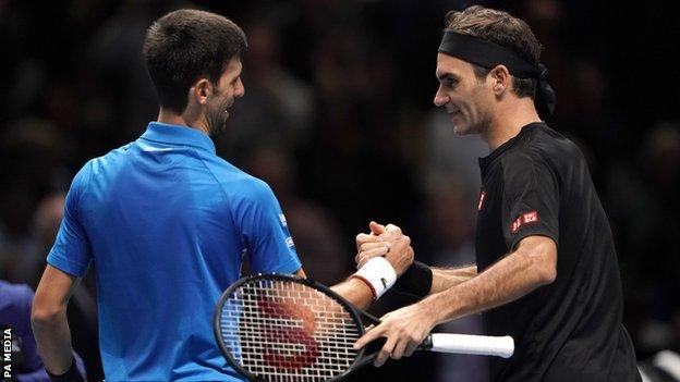 Roger Federer beats Novak Djokovic at 2019 ATP Finals in London