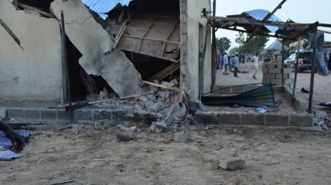 Suicide Bombers Attack A Mosque In Gwoza, Borno State.