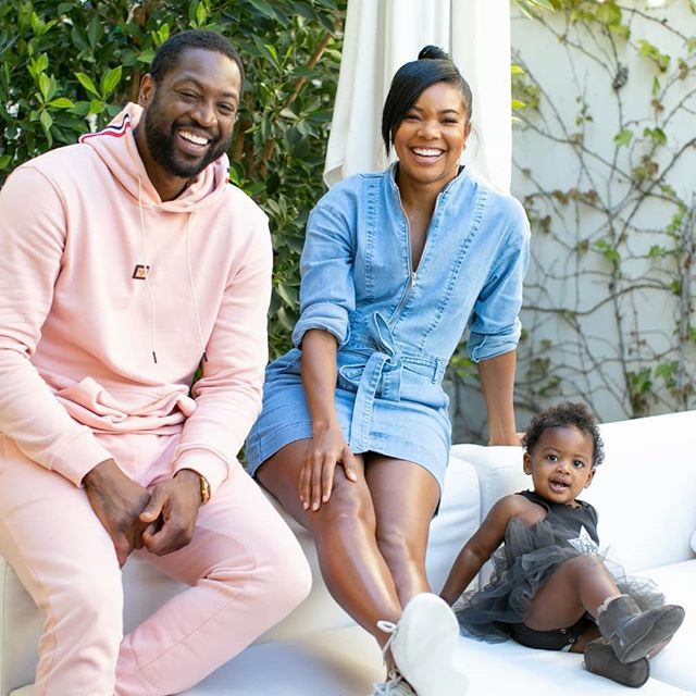 Kaavia James Shares Snacks With Dad Dwyane Wade