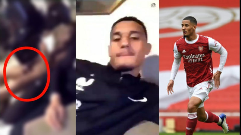 Arsenal Star, William Saliba ‘Faces Investigation For Allegedly Sharing A Snapchat Video Of A Naked Team-Mate Masturbating