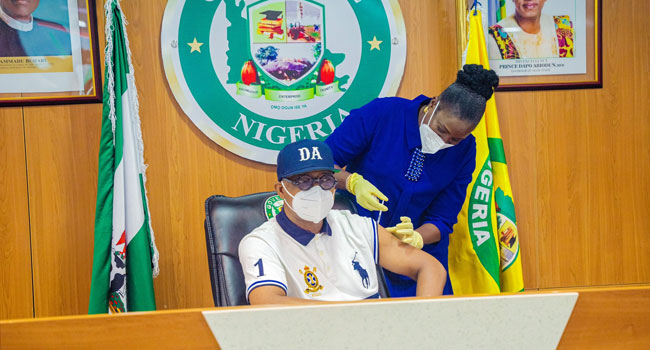 Dapo Abiodun Is 1st Governor To Receive COVID-19 Vaccine In Nigeria