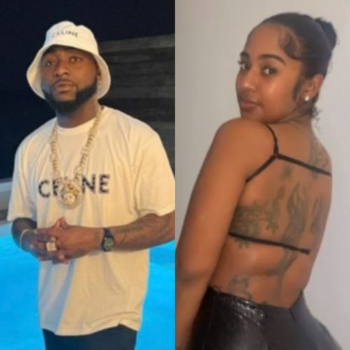 Davido Seen In New Photos Kissing IG Model Mya Yafai