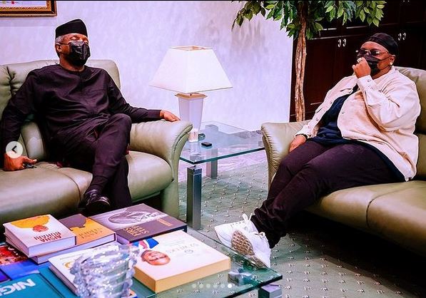 Singer Teni Visits Vice President Yemi Osibanjo In Aso Rock