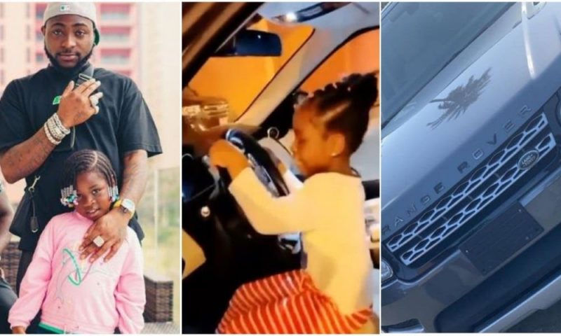 Davido Buys Range Rover SUV For Daughter Imade