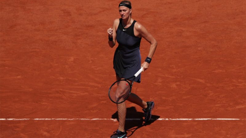 Kvitova Saves Match Point To Reach Second Round At Roland Garros