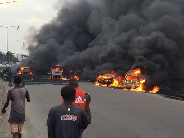 ‘3 Killed, 13 Injured’ As Tanker Explodes In Lagos