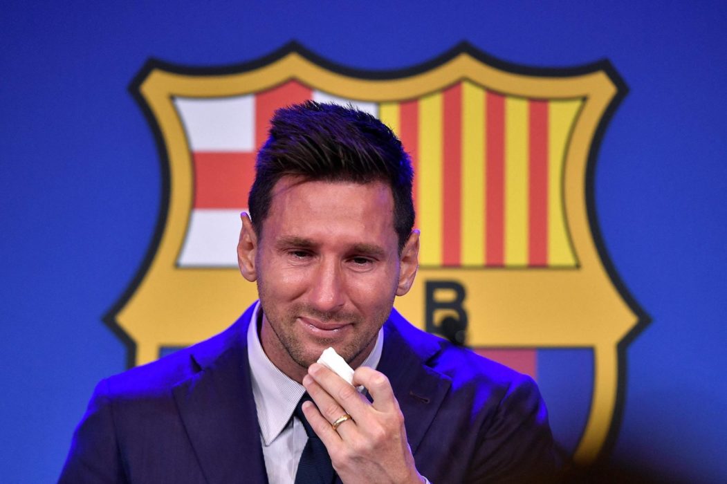 Lionel Messi Bids Tearful Goodbye To Barcelona