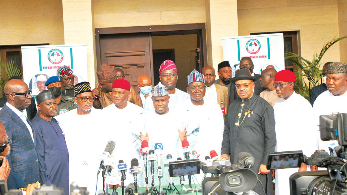 PDP Governors Hold Crunch Extraordinary Meeting Today Over Secondus, APC