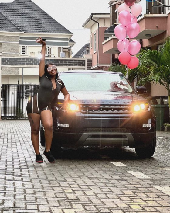 BBNaija’s Angel Spoils Herself With A Range Rover