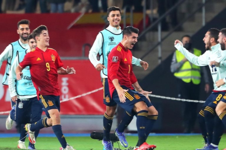 Morata’s Late Goal Sends Spain To 2022 World Cup