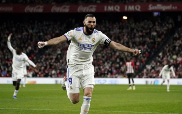 Benzema Brace Moves Real Madrid 8 Points Clear After Athletic Bilbao Win