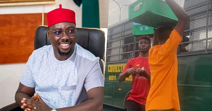 Obi Cubana Presents Lagos Hawker With Scholarship Letter, 100k Monthly Salary