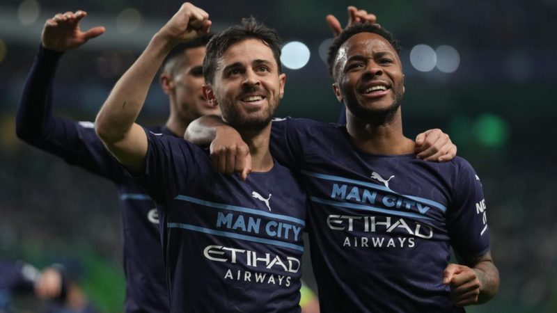 5 Star Manchester City Thrash Sporting Lisbon 5-0 In UCL Last-16 First Leg