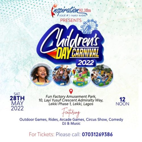 Inspiration FM Set To Hold Its Annual Children’s Day Carnival On Saturday, May 28