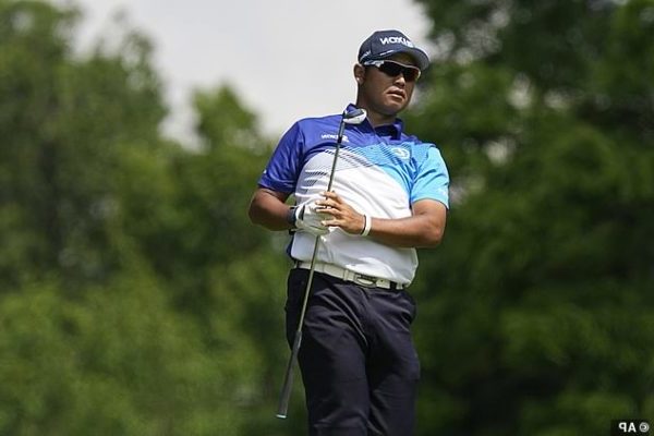 Last year's Masters champion Hideki Matsuyama was disqualified midway through his first round at the Memorial Tournament because of illegal markings on his fairway wood.