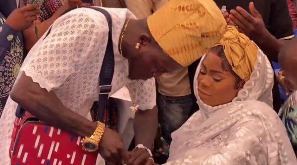 Portable Ties Knot With Baby Mama On Their Child’s Naming Ceremony