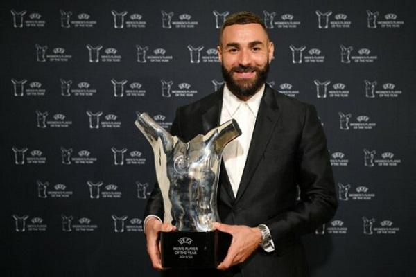 Benzema Wins UEFA Men’s Player Of The Year Award