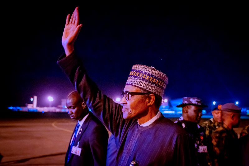 Buhari Arrives Washington DC For US-Africa Leaders Summit