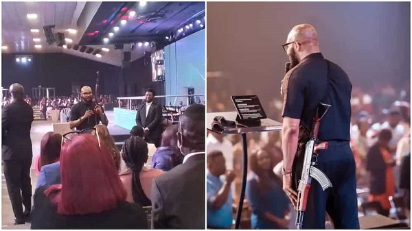 House On The Rock Explains Why Pastor Uche Mounted Pulpit With AK-47