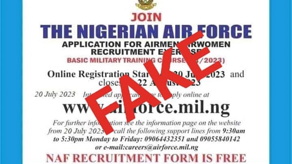 Nigerian Air Force Denies Recruitment; Spokesman Clarifies Situation