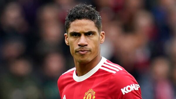 Manchester United Defender Varane To Be Sidelined For Weeks With Injury
