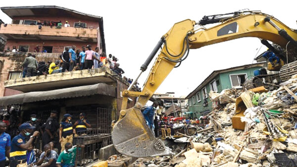 Two Hospitalised As 500-Room Lagos Building Collapses