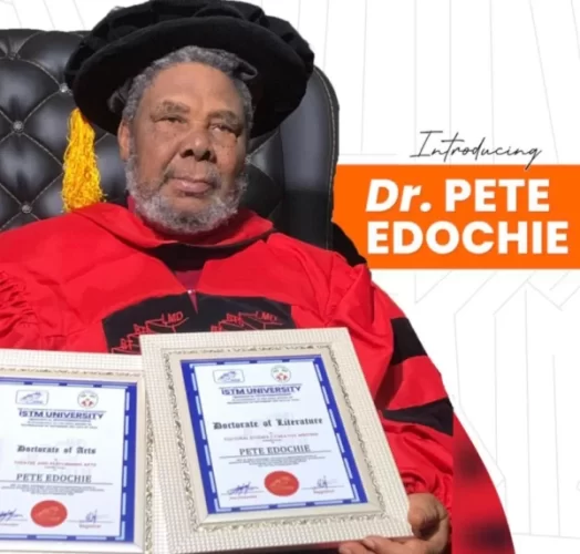 Pete Edochie Receives Two Honorary Doctorate Degrees At The Age Of 76