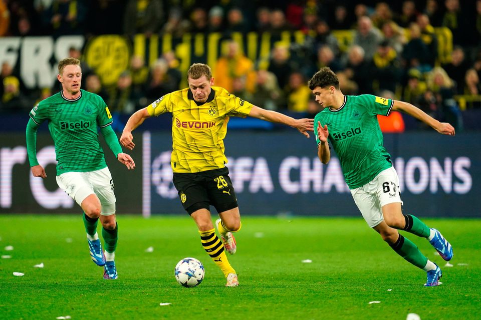 Newcastle’s chances of reaching the Champions League Knockout Stages Were Dashed As They Fell To Defeat Against Borussia Dortmund
