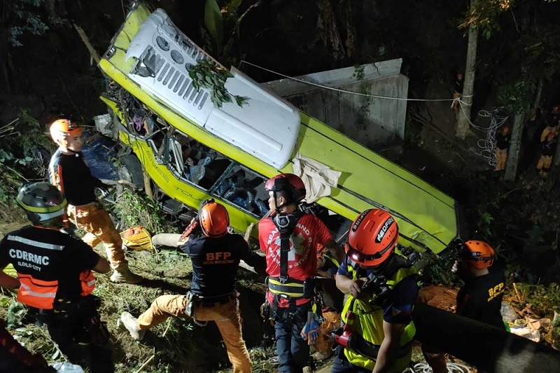 Tragic Bus Accident Claims Seventeen Lives In Central Philippines