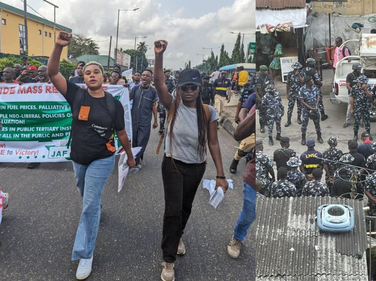 Economic Hardship: Protesters Hit Lagos Streets Despite Police Warning