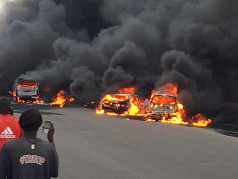 Gas Truck Explodes In Lagos