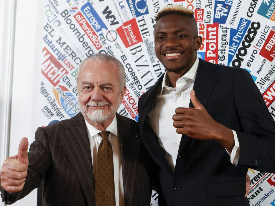 Napoli President Restricts Osimhen, Teammates from Engaging with Prominent Italian Media Organization