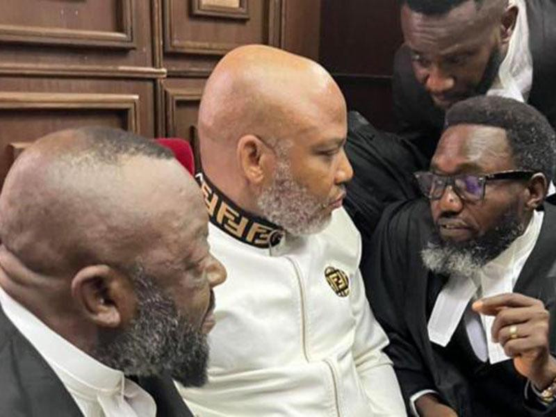 Court Sets Date for Decision on Motion to Transfer Nnamdi Kanu from DSS Detention