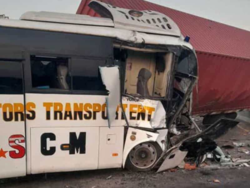 Truck and Bus Collision on Lagos-Ibadan Expressway Leads to Traffic Jam