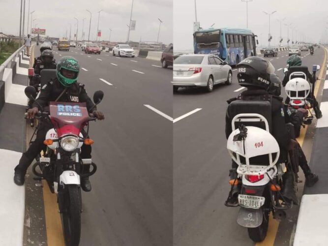 Lagos Police Deploy RRS To Third Mainland Bridge To Protect Users