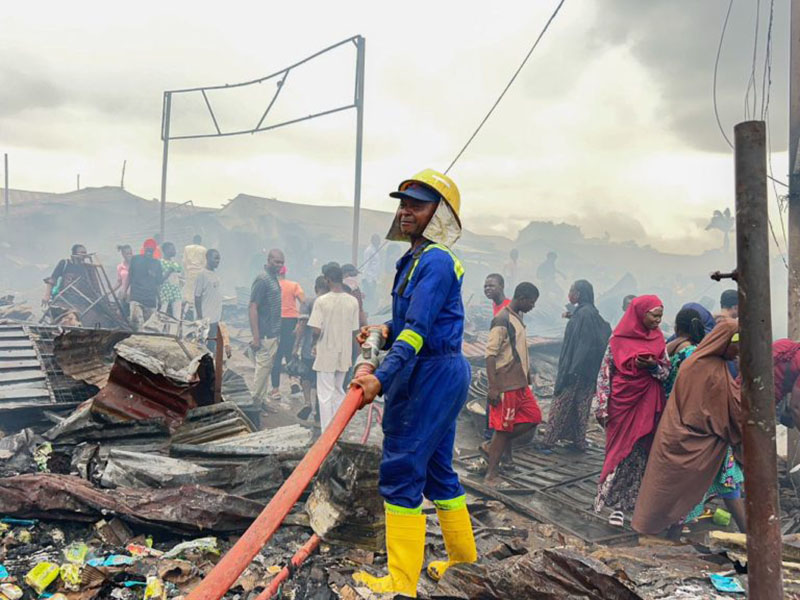 Traders Face Heavy Losses as Fire Devastates Abuja Market