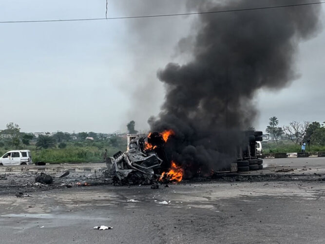 Tragedy Strikes as Tanker Explosion Claims Two Lives in Rivers State