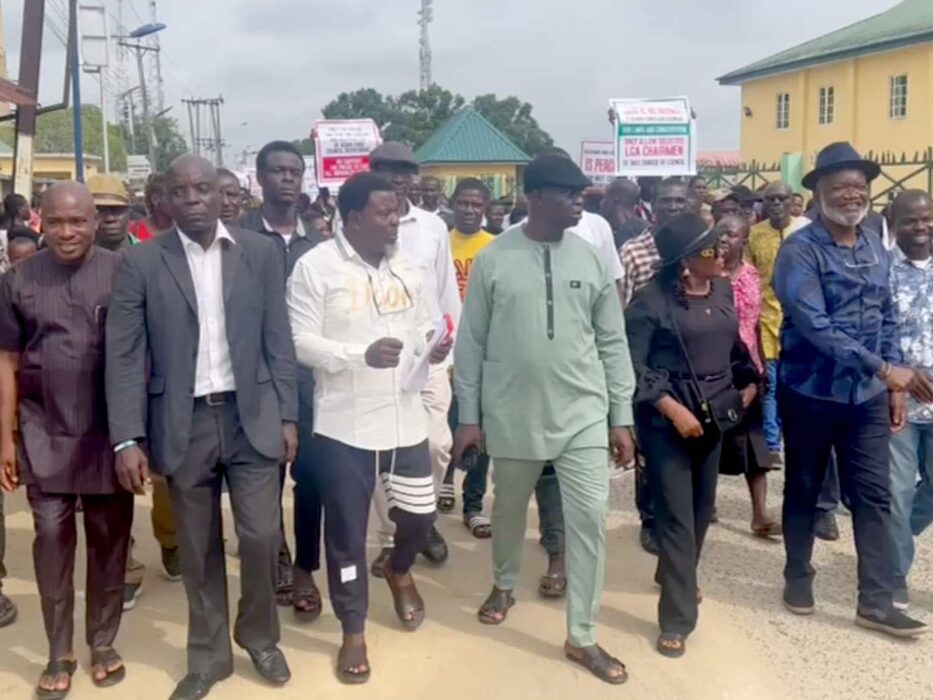 Former LG Chairmen Defy Police Orders, Stage Protests in Rivers