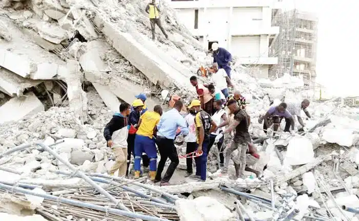 Three Dead, Multiple Hospitalised in Lagos Building Collapse