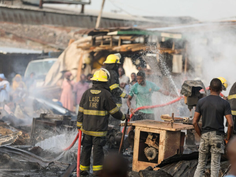 Fire Breaks Out at Itamaga Plank Market Shop in Lagos