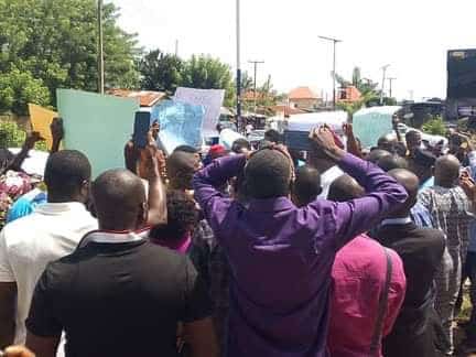 Protests Breaks Out at INEC Demanding Redeployment of Ondo REC