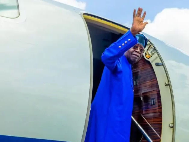 Tinubu Departs for Two-Week Annual Leave in the UK