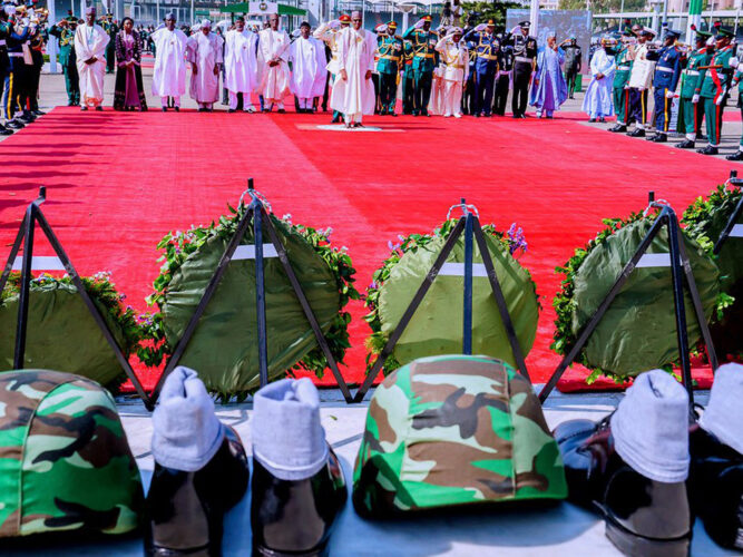 Shettima and Others Honor Fallen Soldiers on 2025 Armed Forces Remembrance Day