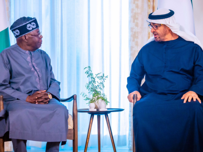 UAE President Sheikh Mohamed Accepted President Bola’s invitation to Visit Nigeria