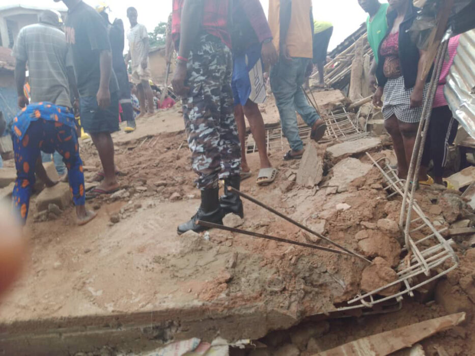 Many Feared Trapped as Two-Storey Building Collapses in Anambra