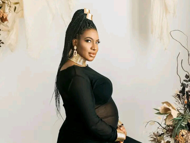 Chika Ike Unveils Stunning Baby Bump Photos