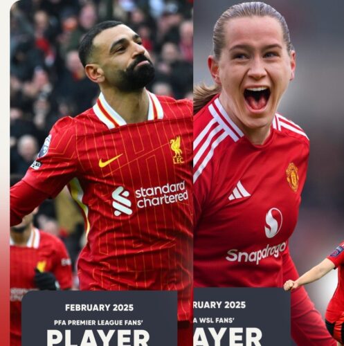 Salah and Terland Wins PFA Fans’ Player of the Month Awards for February